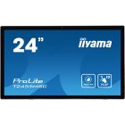 Asztali monitor, Iiyama touch IPS monitor 23.8 T2455MSC-B1, 1920x1080, 16:9, 350cd/m2, 5ms, HDMI/DP/2xUSB, hangszóró, webWebkamera