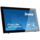 Asztali monitor, Iiyama touch IPS monitor 27" T2735MSC-B3, 1920x1080, 16:9, 300cd/m2, 5ms, VGA/HDMI/DP/2xUSB, hangszóró&webkam&mikrofon