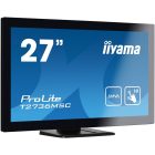 Asztali monitor, Iiyama touch AMVA monitor 27" T2736MSC-B1, 1920x1080, 16:9, 300cd/m2, 4ms, VGA/HDMI/DP/HDCP/4xUSB, hangszóró