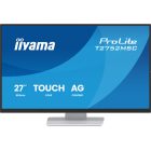 Asztali monitor, Érintőképernyős IIYAMA touch IPS monitor 27&quot T2752MSC-W1AG, 1920x1080, 16:9,  400cd/m2, 5ms, HDMI/DP,  hangszóró