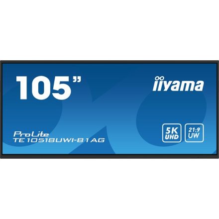 Interaktív kijelző, iiyama touch VA monitor,104,6&quot, 5120x2160, 21:9, 450cd, 6,5ms, 4000:1, HDMIx5/DP/USB-Cx3/USBx2/RJ45x2/RS-232c