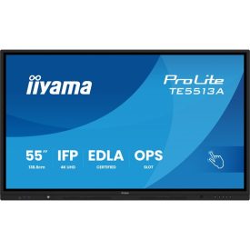   Interaktív kijelző, iiyama touch IPS monitor, 54,6&quot, 3840 x 2160, 16:9, 450cd, 8ms, 1200:1, HDMIx3/DP/USB-Cx2/USBx5/RJ45x2/RS-232C
