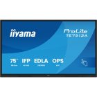Interaktív kijelző, iiyama touch IPS monitor, 75&quot, 3840 x 2160, 16:9, 450cd, 8ms, 1200:1, HDMIx3/DP/USB-Cx2/USBx5/RJ45x2/RS-232C