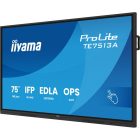 Interaktív kijelző, iiyama touch IPS monitor, 75&quot, 3840 x 2160, 16:9, 450cd, 8ms, 1200:1, HDMIx3/DP/USB-Cx2/USBx5/RJ45x2/RS-232C