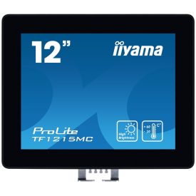   Asztali monitor, Iiyama touch monitor, 12, 1024x768, 4:3, 450cd, 28ms, 1000:1,VGA/HDMI/DP, Open frame, TF1215MC