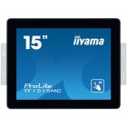 Asztali monitor, Iiyama touch monitor, 15, 1024x768, 4:3 315cd, 8ms, 800:1,VGA/HDMI/DP, Open frame, TF1515MC