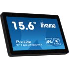 Asztali monitor, Érintőképernyős iiyama touch monitor, 15,6&quot, 1920 x 1080, 16:9, 450cd, 5ms, 1000:1, HDMI/DP TF1633MSC-B1
