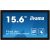 Asztali monitor, Iiyama touch monitor, 15,6, 1920x1080, 16:9, 405cd, 28ms, 700:1,VGA/HDMI/DP, open frame, TF1634MC
