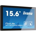 Asztali monitor, Iiyama touch monitor, 15,6, 1920x1080, 16:9, 405cd, 28ms, 700:1,VGA/HDMI/DP, open frame, TF1634MC