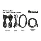Asztali monitor, Iiyama touch monitor, 15,6, 1920x1080, 16:9, 405cd, 28ms, 700:1,VGA/HDMI/DP, open frame, TF1634MC