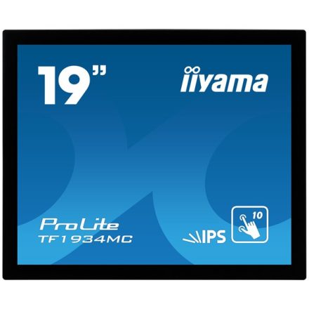 Asztali monitor, Iiyama touch monitor, 19, 1280x1024, 5:4, 315cd, 14ms, 1000:1,VGA/HDMI/DP, open frame, TF1934MC