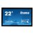Asztali monitor, Iiyama touch monitor, 21,5, 1920x1080, 16:9, 300cd, 8ms, 1000:1,VGA/HDMI/DP, Open frame, TF2234MC
