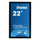 Asztali monitor, Iiyama touch monitor, 21,5, 1920x1080, 16:9, 305cd, 8ms, 1000:1,VGA/HDMI/DP, Open frame, TF2234MC