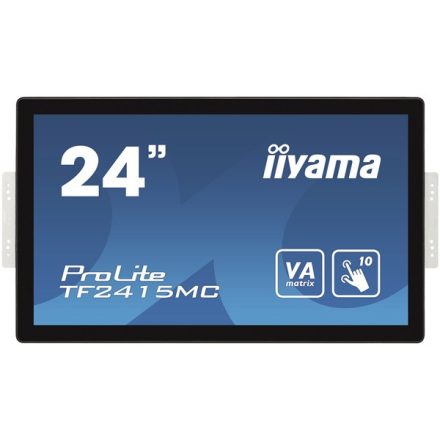 Asztali monitor, Iiyama touch VA monitor 23.8 TF2415MC-B2, 1920x1080, 16:9, 350cd/m2, 16ms, VGA/DP/HDMI/HDCP, IP65, Pivot
