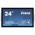 Asztali monitor, Iiyama touch VA monitor 23.8 TF2415MC-B2, 1920x1080, 16:9, 350cd/m2, 16ms, VGA/DP/HDMI/HDCP, IP65, Pivot