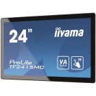 Asztali monitor, Iiyama touch VA monitor 23.8 TF2415MC-B2, 1920x1080, 16:9, 350cd/m2, 16ms, VGA/DP/HDMI/HDCP, IP65, Pivot