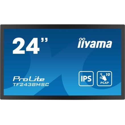 Interaktív kijelző, iiyama touch IPS, 23,8&quot, TF2438MSC-B1
