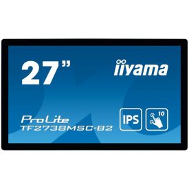   Asztali monitor, Iiyama 16/7 touch IPS monitor 27 TF2738MSC-B2, 1920x1080, 16:9, 500cd/m2, 5ms, DVI/HDMI/DP/HDCP, Pivot, hangszóró