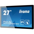 Asztali monitor, Iiyama 16/7 touch IPS monitor 27 TF2738MSC-B2, 1920x1080, 16:9, 500cd/m2, 5ms, DVI/HDMI/DP/HDCP, Pivot, hangszóró
