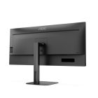 Asztali monitor, AOC VA monitor U34V5C/BK, 3440x1440, 21:9, 300cd/m2, 1ms, HDMI/DisplayPort/USB-C/4xUSB, hangszóró