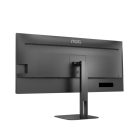 Asztali monitor, AOC VA monitor U34V5C/BK, 3440x1440, 21:9, 300cd/m2, 1ms, HDMI/DisplayPort/USB-C/4xUSB, hangszóró