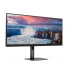 Asztali monitor, AOC VA monitor U34V5C/BK, 3440x1440, 21:9, 300cd/m2, 1ms, HDMI/DisplayPort/USB-C/4xUSB, hangszóró