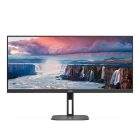 Asztali monitor, AOC VA monitor U34V5C/BK, 3440x1440, 21:9, 300cd/m2, 1ms, HDMI/DisplayPort/USB-C/4xUSB, hangszóró