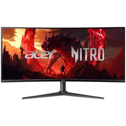 Asztali monitor, Acer 34&quot Nitro XZ340CUJ0BMIIPHX ZeroFrame Adaptive-Sync - VA - 120Hz - Fekete - Bontott termék