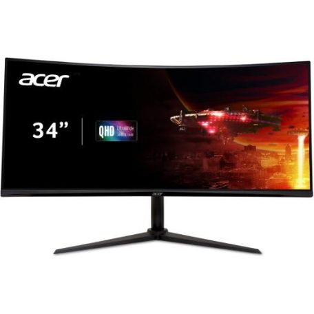 Asztali monitor, Acer 34" Nitro XZ340CU H ZeroFrame AdaptiveSync - 100 Hz |2 év garancia| - Bontott, hiányos termék