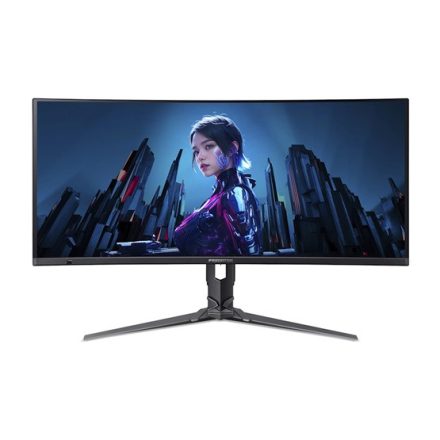 Asztali monitor, Acer 34 Predator X34X5BMIIPHUZX ZeroFrame FreeSync Premium Pro - QD-OLED - 240Hz |2 év garancia|