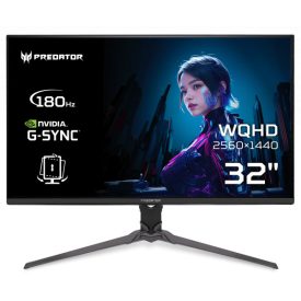   Asztali monitor, Acer 31.5&quot Predator XB323QUPbmiiprx ZeroFrame FreeSync Premium - IPS - 180Hz | 2 év garancia |