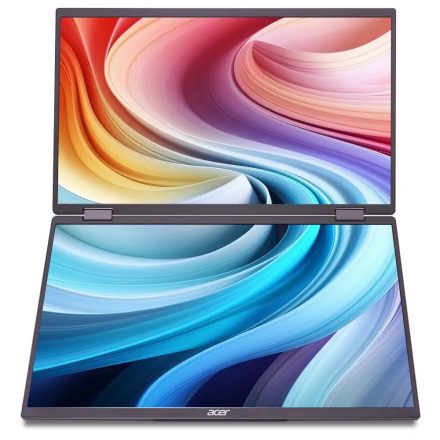 Asztali monitor, Acer 18,5&quot PD193QTEbmiuux Dual Portable Touch - FHD - IPS - 100Hz - |2 év garancia|
