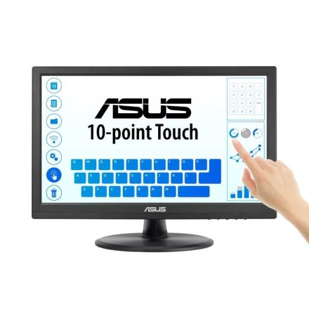 Asztali monitor, Asus 15.6 Érintőképernyős monitor - VT169HE - IPS LED