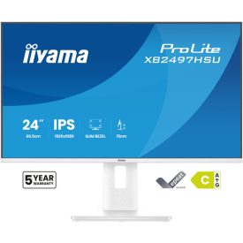   Asztali monitor, iiyama Prolite IPS, 23,8&quot, 1920 x 1080, 16:9, 350cd, 4ms, 1500:1 HDMI/DP/USBx4, XB2497HSU-W1