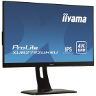 Asztali monitor, Iiyama Prolite monitor, IPS, 27", 3840x2160, 16:9, 300cd, 4ms, DVI/VGA/HDMI/DP/USB, Hangszóró,, pivot, állítható mag., d